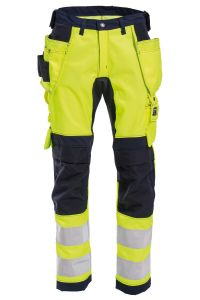 Hi-Vis Ladies Craftsman Stretch trousers, Color: 94 yellow/navy