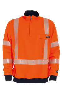 FR HI-VIS Sweatshirt - metallfrei