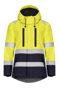 FR Hi-VIS Winterjacke für Damen, Kapuze - metallfrei